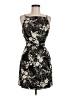 CDC Apparel 100% Acetate Floral Black Cocktail Dress Size 10 - photo 1