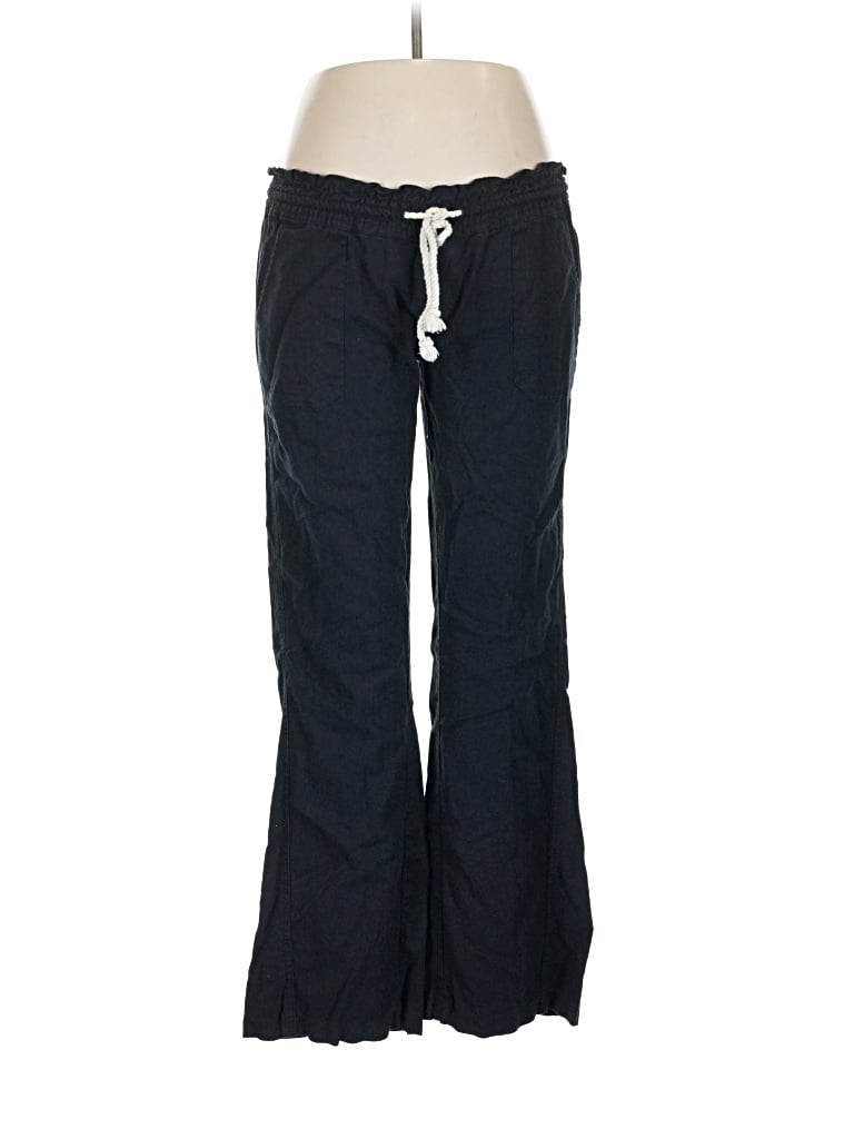 Pre-owned Roxy Linen Pants In Blue