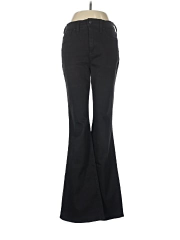 Madewell Skinny Flare Jeans in Black Frost Wash (view 1)