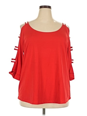 Ashley Stewart 3/4 Sleeve Top (view 1)