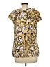 SOCA Yellow Short Sleeve Blouse Size L - photo 2