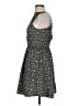 Dex 100% Polyester Argyle Black Cocktail Dress Size M - photo 5