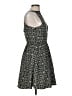 Dex 100% Polyester Argyle Black Cocktail Dress Size M - photo 4