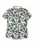 Puma Floral Purple Short Sleeve Blouse Size L (youth) - photo 1