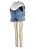 Isabel Maternity Color Block Blue Denim Shorts Size 2 Maternity - photo 1