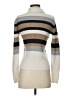 Covington 100% Cotton Stripes Ivory Turtleneck Sweater Size S - photo 2