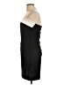 A-list by Wrapper 100% Polyester Solid Black Cocktail Dress Size L - photo 5