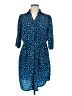 Maison Jules 100% Polyester Stars Blue Casual Dress Size M - photo 1
