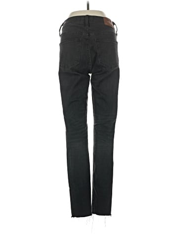 Madewell 9" Mid-Rise Skinny Jeans in Black Sea (view 2)