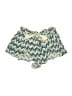Eberjey 100% Cotton Chevron-herringbone Green Shorts Size Med - Lg - photo 1