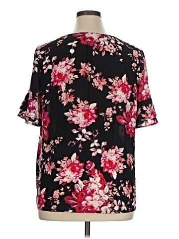 Roz & Ali Short Sleeve Blouse (view 2)