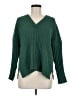 J.Jill 100% Polyester Solid Green Pullover Sweater Size Med Petite - photo 1