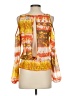 Dots 100% Polyester Orange Long Sleeve Blouse Size S - photo 2