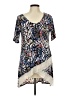 The ZigZag Stripe Blue Short Sleeve Blouse Size L - photo 1