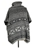 Do Everything in Love Chevron-herringbone Gray Poncho One size - photo 2