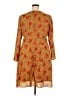 Glamorous Curve 100% Polyester Polka Dots Graphic Floral Orange Casual Dress Size 18 - photo 2