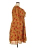 Glamorous Curve 100% Polyester Polka Dots Graphic Floral Orange Casual Dress Size 18 - photo 4