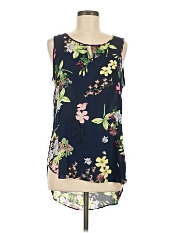 Rose + Olive Sleeveless Blouse (view 1)