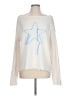 Wild Fable 100% Cotton Stars Ivory Long Sleeve Top Size L - photo 1
