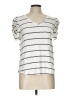 Green Envelope Stripes Silver Sleeveless T-Shirt Size L - photo 1