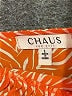 Chaus 100% Polyester Orange Sleeveless Blouse Size L - photo 7