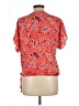 Weston 100% Polyester Red Short Sleeve Blouse Size L - photo 2