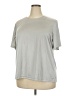 Blair 100% Polyester Gray Short Sleeve Top Size XXL - photo 1