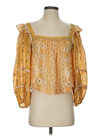 Free People 3/4 Sleeve Blouse (view 1)