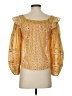 Free People Gold 3/4 Sleeve Blouse Size S (estimated) - photo 2
