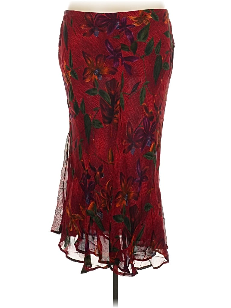 Pre-owned Chico's Design Formal Skirt In Red