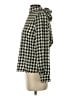 Shein 100% Polyester Houndstooth Black Long Sleeve Blouse Size XS - photo 5