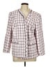 Kasper 100% Polyester Checkered-gingham Pink Blazer Size 12 - photo 1