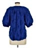 Chico's Blue Short Sleeve Blouse Size Lg (2) - photo 2