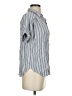Unbranded Stripes Blue Short Sleeve Blouse Size S - photo 4