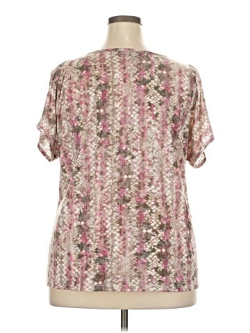 INC International Concepts Short Sleeve Blouse (view 2)