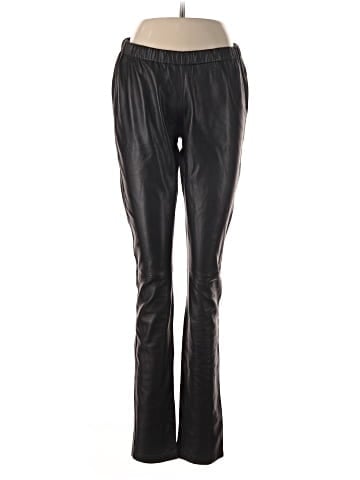 Aqua Faux Leather Pants (view 1)