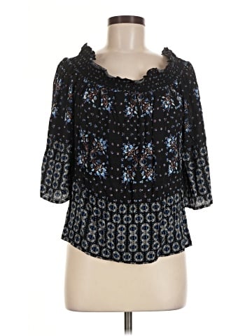 Lily White 3/4 Sleeve Blouse (view 1)