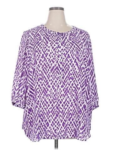 Not Your Daughter's Jeans 3/4 Sleeve Blouse (view 1)