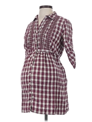 Motherhood 3/4 Sleeve Button-Down Shirt (view 1)