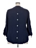 Foxcroft 100% Cotton Blue 3/4 Sleeve Blouse Size 18 - photo 2