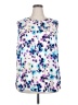 Not Your Daughter's Jeans 100% Polyester Print Purple Sleeveless Blouse Size 2X - photo 1
