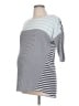 Seraphine 100% Cotton Gray Short Sleeve Top Size 12 Maternity - photo 1
