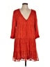 Sézane Red Orange Casual Dress Size EU (FR) 44 / US 12 - photo 1