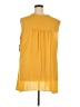 Alfani 100% Polyester Yellow Sleeveless Blouse Size 24 - photo 2