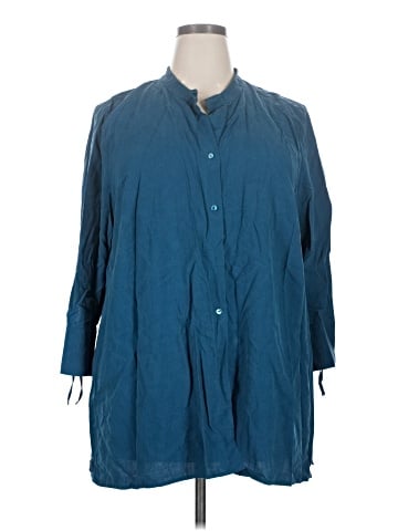 Eileen Fisher 3/4 Sleeve Button-Down Shirt (view 1)