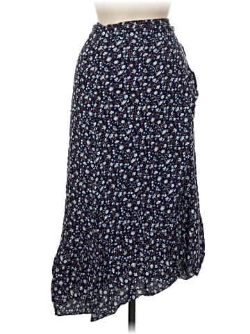 Madewell Ruffle-Edge Midi Wrap Skirt in Harvest Vine (view 1)