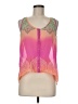 Candie's 100% Polyester Pink Sleeveless Blouse Size M - photo 1