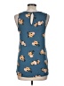 PREMISE 100% Polyester Teal Sleeveless Blouse Size M - photo 2