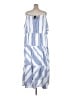 Ashley Stewart 100% Polyester Stripes Blue Casual Dress Size 26 - photo 2