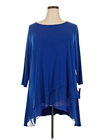 Alfani 3/4 Sleeve T-Shirt (view 1)